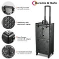 thumbnail image 4 of Byootique Rolling Makeup Case Trolley Cosmetic Organizer Hair Stylist Salon, 4 of 12