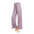 thumbnail image 1 of Yoga Pants for Women High Waisted Elastic Drawstring Comfy Loose Fit Lounge Pants Pajama Slacks Trousers, 1 of 6