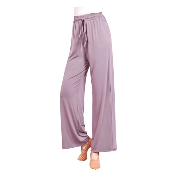 Gnshining Yoga Pants for Women Solid Color High Waist Wide Pants Stretchy Athleisure Trousers for Gym Workout Casual Travel