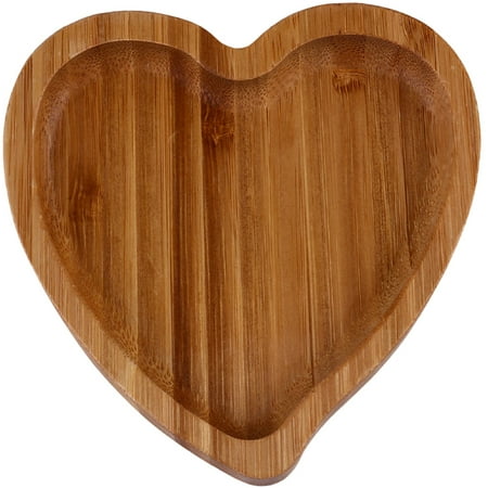 

Wood Serving Tray Heart-shaped Wooden Tray Wood Bread Plate Dessert Serving Plate
