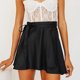 thumbnail image 4 of Gibobby mini faldas de mujer sexy Cintura Slim vestido envoltorio de mujeres sólidas Alta Fashion falda falda de ropa de glúteo de glúteo(Negro， S), 4 of 5