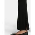 thumbnail image 4 of Time and Tru Women's Maternity Flare Pants with Slits, Sizes S-XXL, 4 of 5