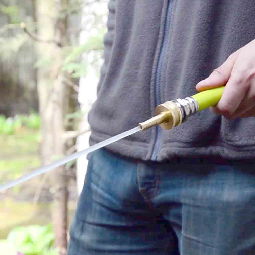 Aqua Joe SJI-4BHNC 2-In-1 Twist Hose + Jet Sweeper Nozzle