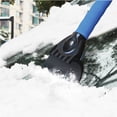 thumbnail image 3 of Rascador de hielo para ventana de coche, cepillo para nieve, raspador de hielo manual para coche, cepillo para mango de ventana de cristal, limpieza de mantenimiento, raspado de hielo azul Inevent VI001645-02, 3 of 6