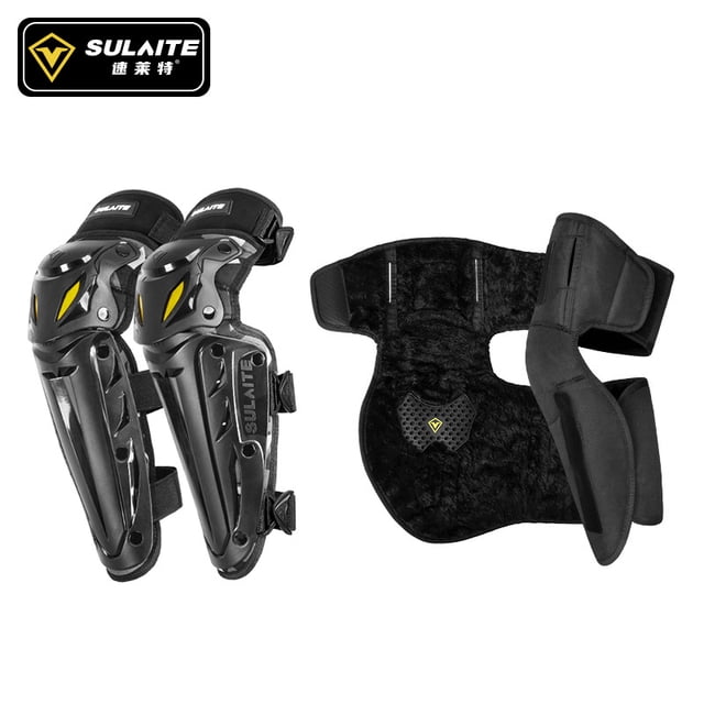 Winter Locomotive Detachable Warm Knee Pads & Elbow Pads - Unisex for Motorcycle Riding (Four Seasons Use)