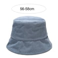 thumbnail image 3 of Visland Bucket Hat Wide Brim Stylish Korean Style Casual Corduroy Couple Cap for Daily Wear, 3 of 6