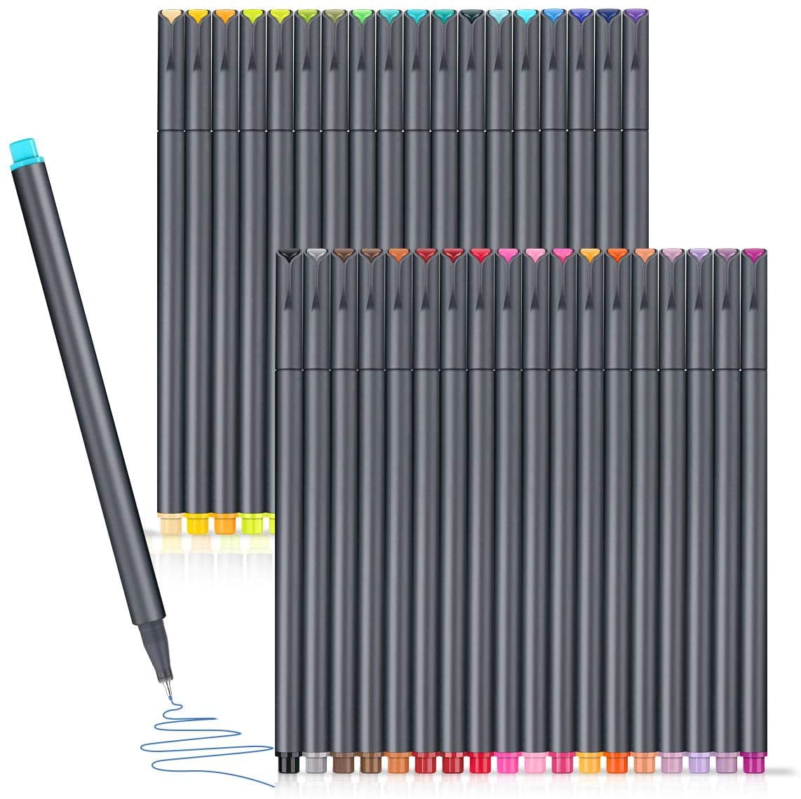 for Journal Planner Note Taking and vividly Fine Point Fineliner Markers Drawing Marker Pens,Porous-Point Pens,Line Colored Sketch Writing Drawing Pens goodshare 36 Colors Journal Planner Pens 