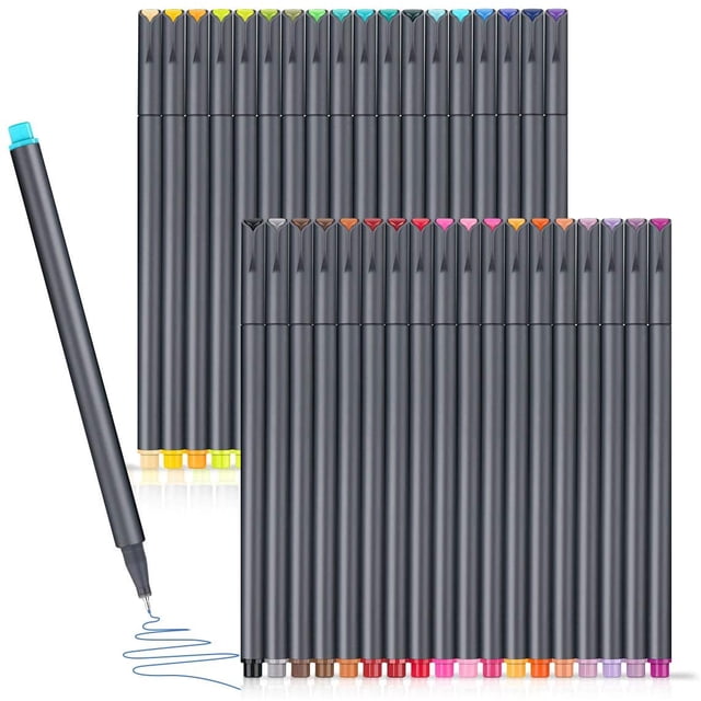 DAMAIE 36 Journal Planner Pens Set, Colorful Pens Fine Tip Markers Fine Point Drawing pens, Porous Fineliner Pen for Bullet Journaling Writing Note Taking Calendar Coloring Art Office School Supplies