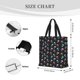 thumbnail image 3 of Fotbe purple cyan brown Skull Bolsa Tote con Estampado para Mujer, Bolsos con Cremallera, Bolsa de Hombro Casual de Gran Capacidad con Bolsillos Internos, 3 of 7