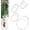 12" 18" 24" 36", variant on 4 Pcs 18" Hanging Cables Chain with S Hook Bird Feeder Tree Hanger PVC Coated Flexible Branch Hook Limb Protector for Outside Bird Feeders, Planters and Decorations