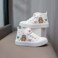 Popular Girls Princess Canvas Shoes Casual Hightop Flats Walking Shoes