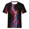 thumbnail image 5 of Penkiiy Galaxy Printed Shirt,Women's Shirts Unisex 3D Graphic Print Fashion T-Shirts for Adults Teens Novelty Casual Tee Tops L Black, 5 of 6