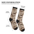 thumbnail image 3 of Men's Desert Digital Camouflage Novelty Athletic Socks Women's Digital Printing Funky Patterned Crew Socks, 3 of 7
