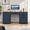 Blue, variant on Haooyeah Desk with Charging Station, Lockable Drawer, File Cabinet & Storage, White & Wood