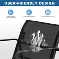 thumbnail image 4 of edx 3-Piece Textilene Outdoor Patio Set, Coffee Table & 2 Chairs, Black, 4 of 10