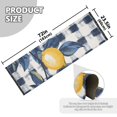 thumbnail image 5 of Yayeee Runner Rug for Bedroom 2'x6' Machine Washable Hallway Non Slip Mat, Beige Plaid Lemon, 5 of 8