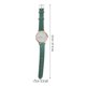 thumbnail image 3 of FELTECHELECTR 1 reloj de pulsera informal de cuero para mujer, reloj de cuarzo para niñas (verde), 3 of 6