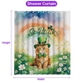 thumbnail image 5 of Happy St. Patrick’s Day Maine Coon with Green Hat Shamrocks Rainbow Shower Curtain Cat Lover Kitten Owner Gifts Waterproof Bathroom Bathtub Curtain - 03007, 5 of 5