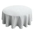 thumbnail image 4 of Fashionable Round Tablecloth 60x60in(153x153cm) – Waterproof Polyester Table Cover with Full Print Design, Wrinkle Resistant & Washable for Kitchen Dining Party Decor, 4 of 6