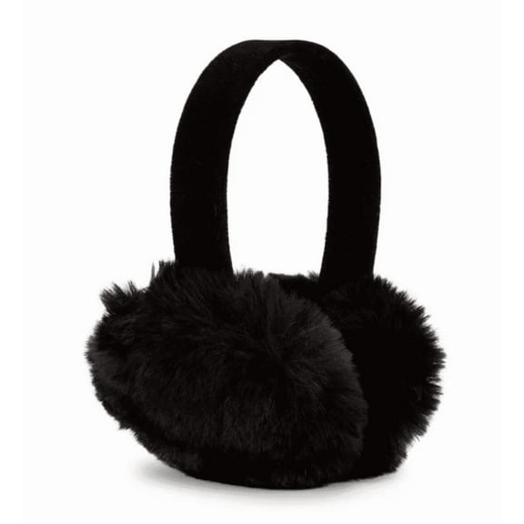 Surell Women's Faux Beaver Fur Earmuffs - Black