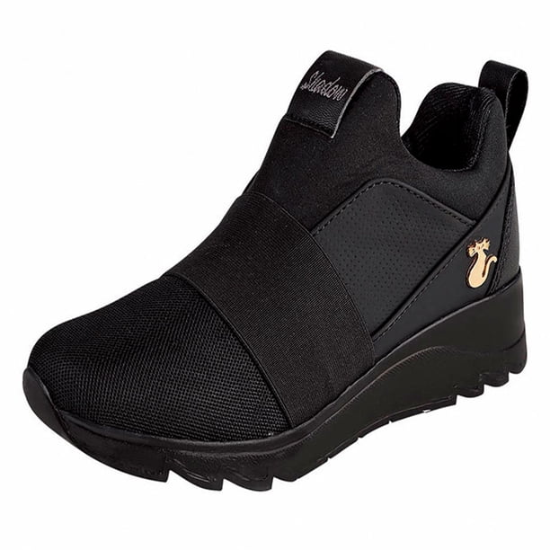 Tenis Urbano Mujer CASTALIA 671-10 Negro Elástico Ajustable