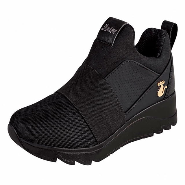 Tenis Urbano Mujer CASTALIA 671-10 Negro Elástico Ajustable