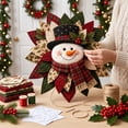 thumbnail image 4 of Lazduis Christmas Fabric Wreath Kit Fabric Patchwork Door Hanging Kit Layered Holiday Home Decoration, 4 of 6