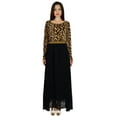 thumbnail image 3 of Bimba Womens Long Sleeve Maxi Dress with Pockets Animal Print Boho Chic Dresses, 3 of 7