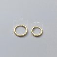 thumbnail image 5 of QQTDFG 925 Sterling Silver Simple Thin Huggie Hoop Earrings A4268-Gold-11 mm, 5 of 8