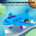 thumbnail image 3 of Kids Airplane Toys, Friction Powered Toddler Toy Airplane with Colorful LED Flashing Light, Gift for Boys Girls Ages 3-12, 3 of 6