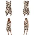 thumbnail image 3 of Whosucclay Palm Leaves Patchwork Print Matching Hawaiian Holiday Outfit Set Men's Button T-Shirt Women's Sleeveless Sundress, 2026 Long Midi Dress Travel Outfit for Beach Vacation Couples, Size 4XL, 3 of 7