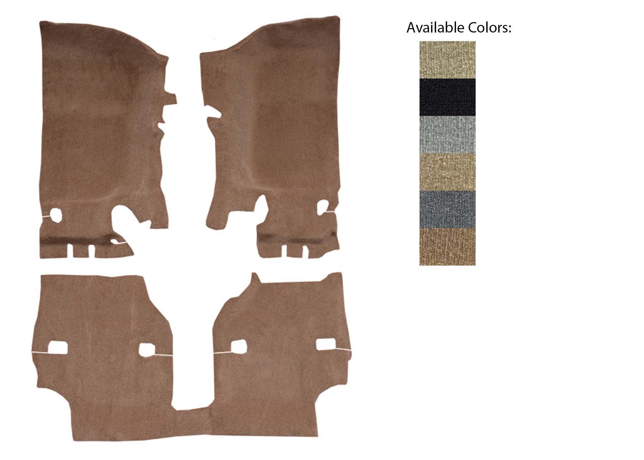 20112018 Jeep Wrangler 2DR Pass Area 8384 Desert Tan Cutpile Mass