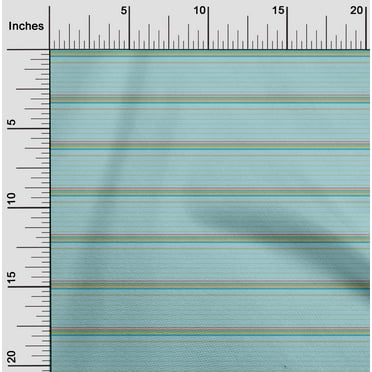 oneOone Organic Cotton Poplin Twill Fabric Horizontal Stripe Printed Fabric 1 Yard 42 Inch Wide