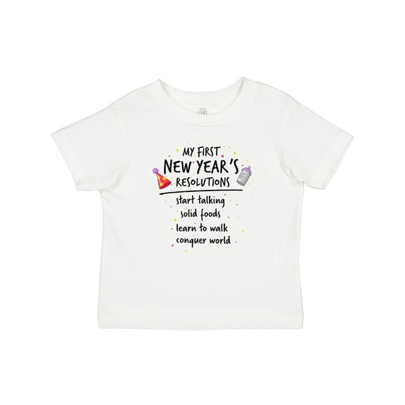 Inktastic My First New Year's Resolutions Boys or Girls Baby T-Shirt