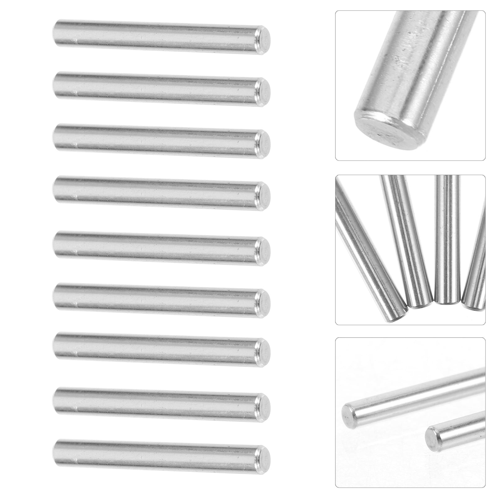 RENACLIPY 30Pcs Furniture Dowel Pins Stainless Steel Shelf Support Pins for Cabinet Assembly