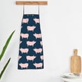 thumbnail image 5 of Fuzoiu Pig 1 Print Waterproof Apron, Kitchen Apron for Women Men Chef, Apron for Christmas Dinner Party Cooking Baking Crafting House Cleaning Kitchen, 5 of 7