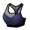 Blue, variant on Women Color Block Fishnet Mesh Sports Bra Hollow Out Racerback Workout Tank Tops Breathable Stretch Yoga Fitness Crop Braletts Black One Size