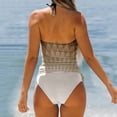 thumbnail image 4 of Akiihool Women Plus Size Tankini Swimsuit Two Piece Flowy Swimdress Bathing Suits with Shorts (Coffee,M), 4 of 5