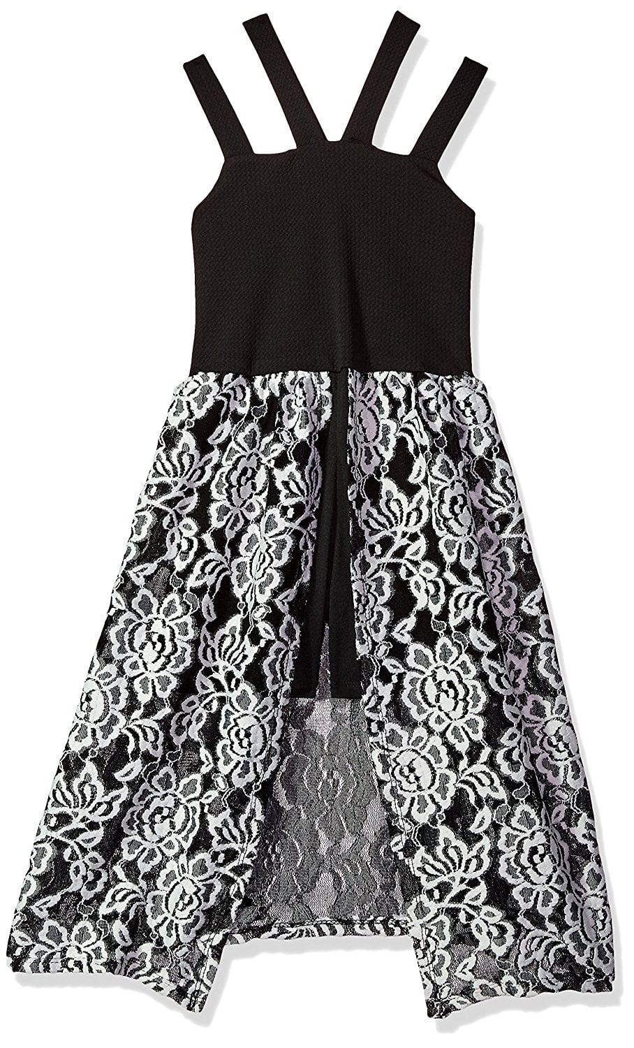 bonnie jean black and white dress