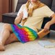 thumbnail image 5 of Fotbe Bright Rainbow Pantalones Cortos de Pijama para Hombre, Ropa de Dormir, Pantalones de Pijama Cortos para Hombre-3X-Large, 5 of 6