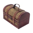 thumbnail image 2 of Caja de almacenamiento de madera Organizador de almacenamiento de madera portátil Organizador decorativo de joyería decorativa Contenedor de madera, 2 of 8