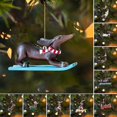 thumbnail image 4 of 7 piezas/set Dachshund decoración de árbol de Navidad perro salchicha regalo perro de dibujos animados colgante D nuevo, 4 of 4