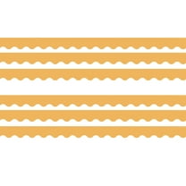 Teacher Created Resources Golden Sun Scalloped Border Trim, 35 Feet Per Pack, 6 Packs
