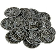 THE BROKEN TOKEN Roman Themed Gaming Coins - Small 20mm (15-Pack)