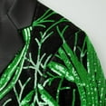 thumbnail image 4 of safuny Men's Sequin Bow Tie Patterned Formal Dress Accessory For Party Wedding Green XXL, 4 of 7