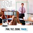 thumbnail image 3 of PTZOptics Move SE 30x 1080p Full HD Advanced PTZ Auto-Tracking Pan Tilt Zoom Camera (White) Bundle with Large Universal Camera Wall Mount (White) (2 Items), 3 of 8