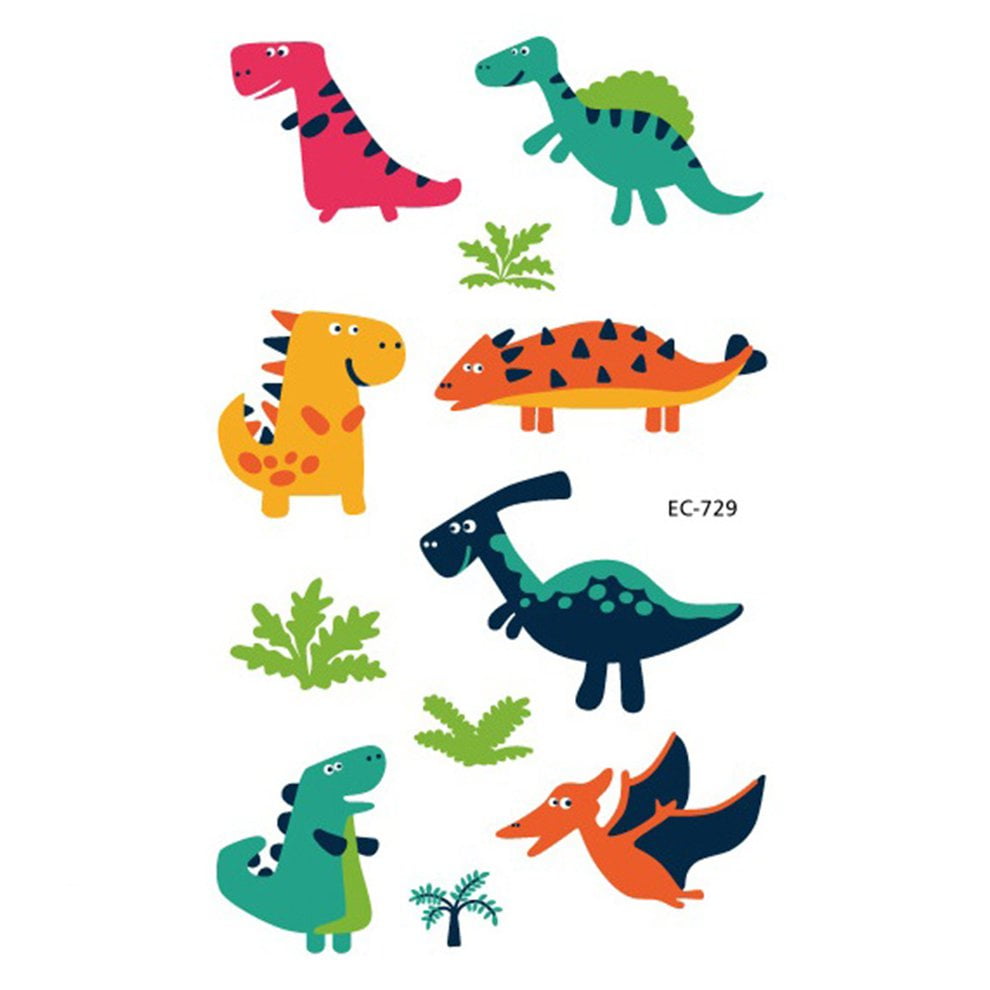 cartoon dinosaur animal tattoo stickers children stickers fun tattoo