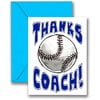 3-PackThanks Awesome Baseball Coach Sports POWERCARD Mid-Size (5x7) 3-Pack Play Strong