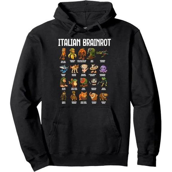 DOPASHIRT Italian Brain Rot Italian Brainrot Funny S Lover Hoodie Outdoor Hoodie, Trendy Hoodie, Birthday Gift