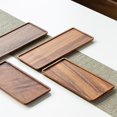 thumbnail image 3 of kurtrusly Wooden Large Serving Tray Rectangular Coffee Dinner Food Trays 25x12x1.2cm 1Set, 3 of 6